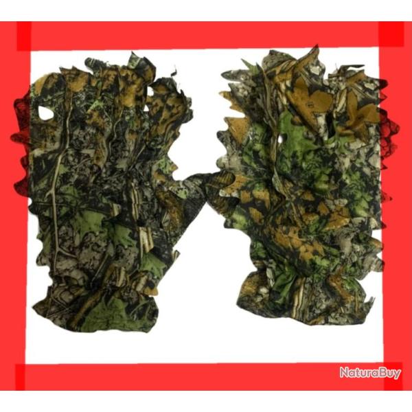 Gants de Chasse 3D camouflage