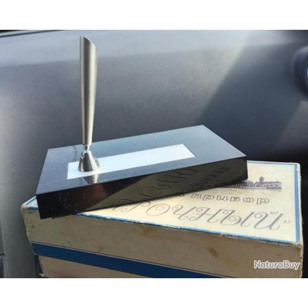 SUPPORT POUR STYLO/ECRITOIRE USINE "SOYUZ" LENINGRAD URSS CCCP NEUF DANS SA BOITE