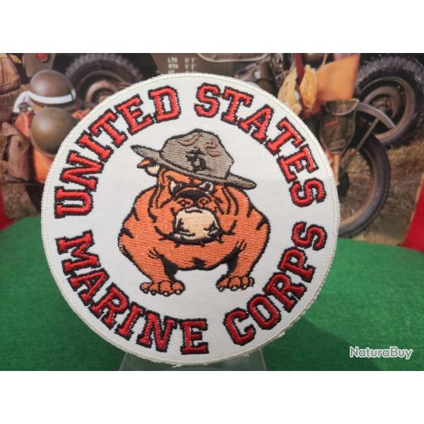 Us Marine Corps - Diam�tre 90 mm- Patch brod� � coudre ou � coller au fer � repasser