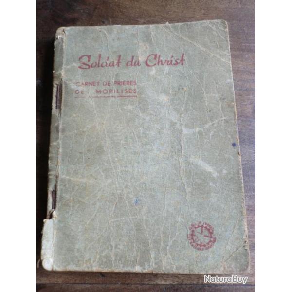 soldat du christ carnet de pri�res des mobilis�s WW 2
