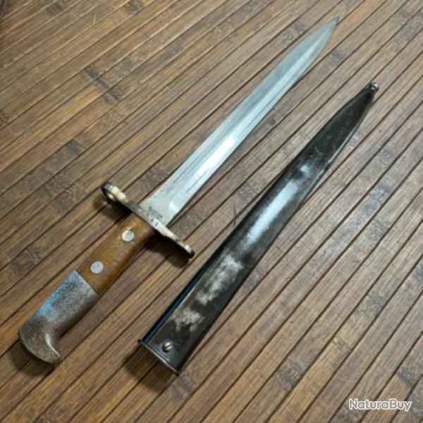 BELLE BA�ONNETTE SUISSE 1918 LAME � DOUBLE TRANCHANTS ��-