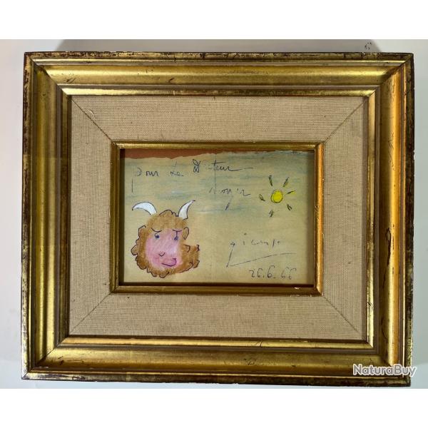 Dessin Pablo Picasso ( 1881-1973)