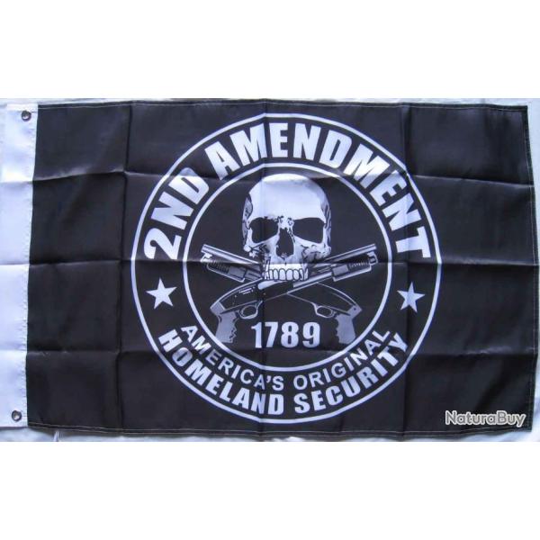 DRAPEAU  USA / 2nd AMENDMENT 60X90cm Ref.14