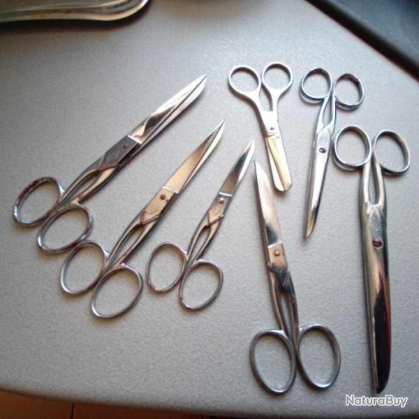 Kit ciseaux mixtes comportant 7 pi�ces lot 19