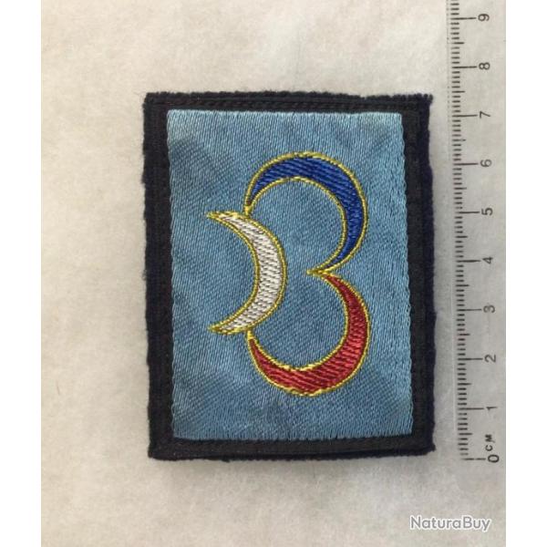 FRANCE ALGERIE Insigne tissu 3� Division d' Infanterie 1951/60 sur socle drap