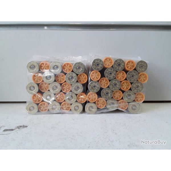 LOT DE 250  CARTOUCHES PAGERIE THV TR�S HAUTE VITESSE (430M/S) CAL20 BOURRE JUPE 26G