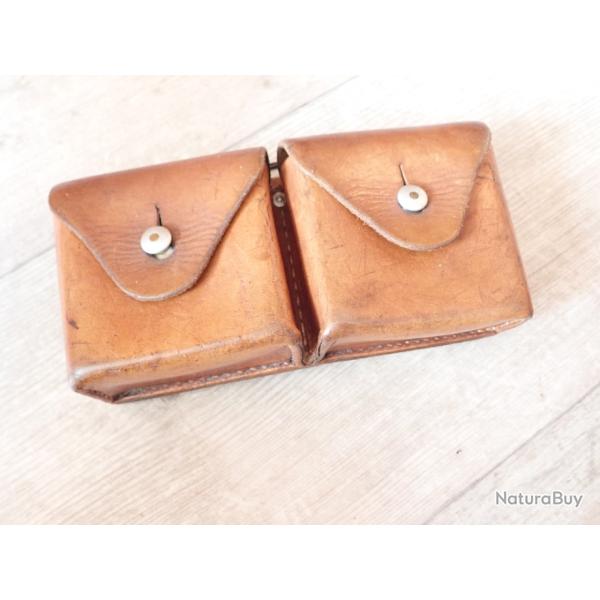 1917 Cartouchi�re en cuir Arm�e Suisse pour fusil ou carabine Schmidt Rubin