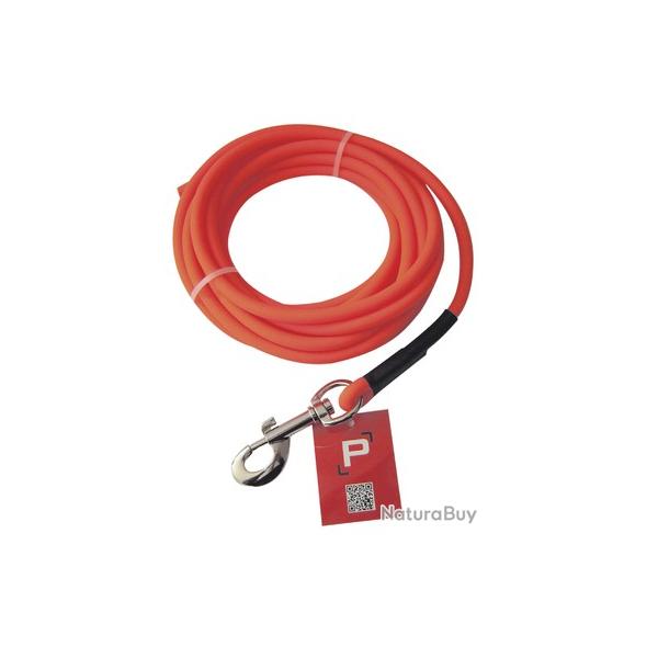 LONGE TUBULAIRE PISTEURS PVC ORANGE 10M � 8MM