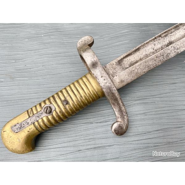 Sabre-ba�onnette sur le mod�le 1842 Fran�ais, SF.