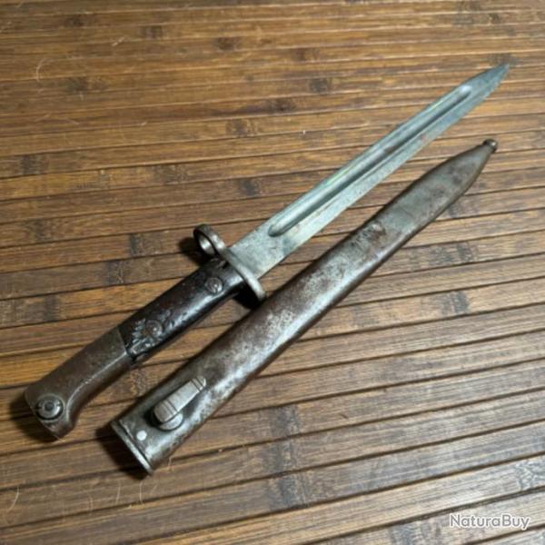 BA�ONNETTE 24 FABRICATION BELGE POUR FUSIL MAUSER