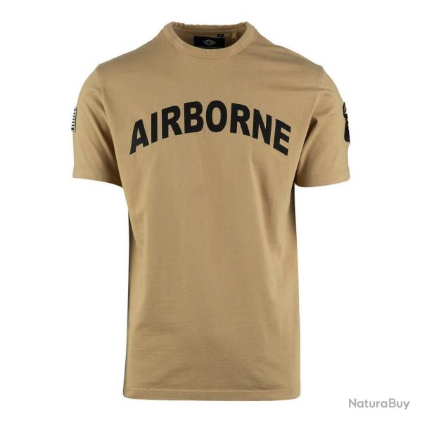 Tee shirt 101st Airborne premium Couleur Beige