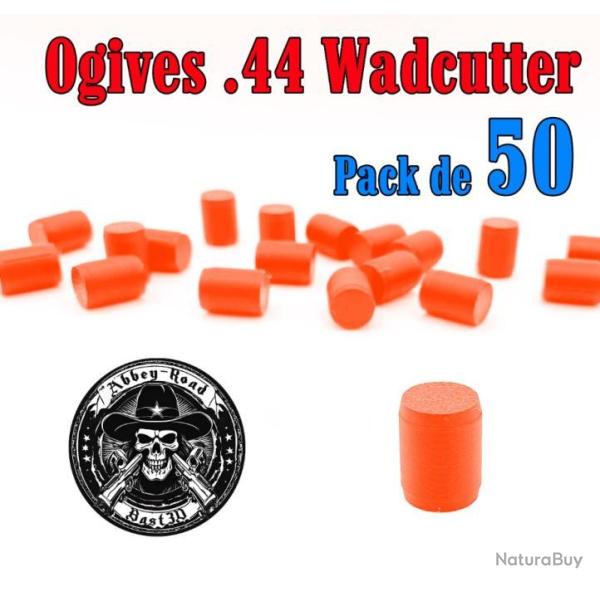 Balle tir r�duit .44 ogive Wadcutter plastique haute visibilit� - Pack de 50 - Bast3D