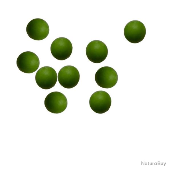 Nouvelles balles en caoutchouc de la L�gion / Gummib�lle cal.68 - 10 pi�ces vertes