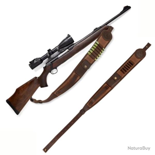 Sangle d'�paule pour fusil et carabine de chasse - Marron biton