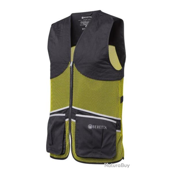 Gilet Beretta Full Mesh Gris Jaune Droitier