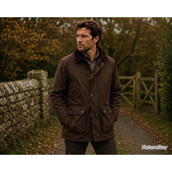 Veste Huil�e antique Game Barker Marron