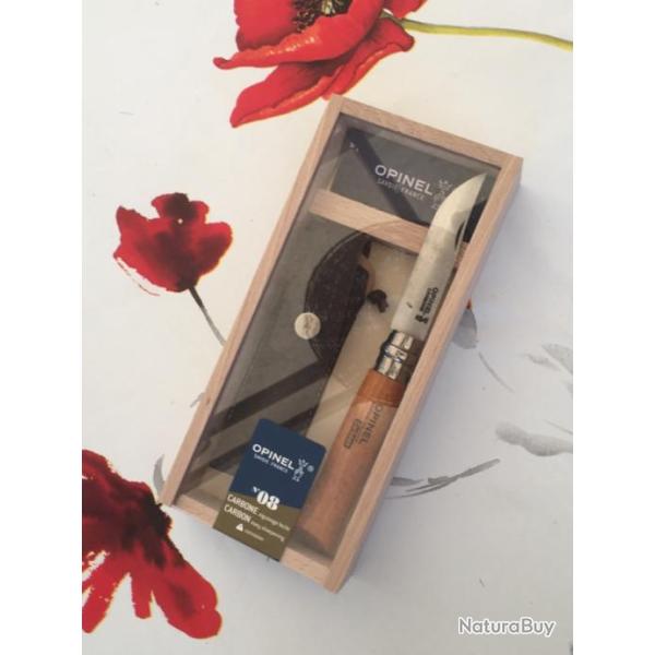 �tui plumier opinel num�ro 8 lame en acier carbone