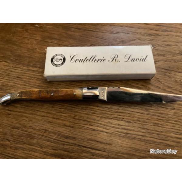 V�ritable Couteau de laguiole manche en corne neuf lame inoxydable 12cm en 12c27