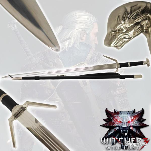 Ep�e en Acier de L'�cole du Loup L�gendaire Am�lior�e The Witcher 3