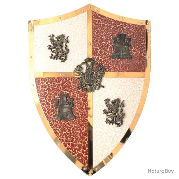 Bouclier M�di�val en M�tal Aigle Bic�phale de Tol�de