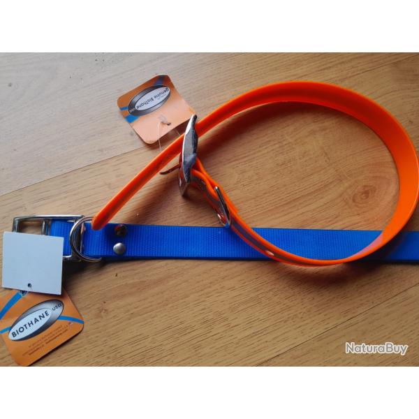 Lot  2 colliers  biothane Astro...