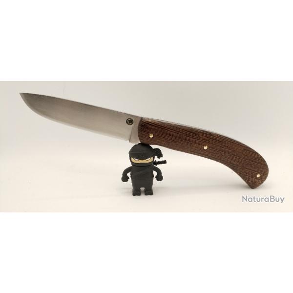 Couteau cran carr� carbone /weng�