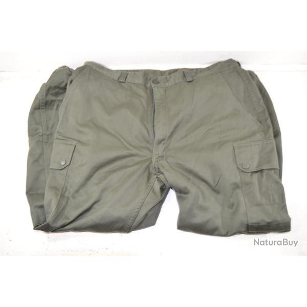 Pantalon de treillis Arm�e Fran�aise R�glementaire, SATIN 300 vert, Paul boy� Sete taille 100M 1991