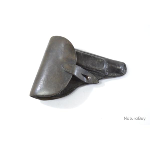 Etui / Holster de pistolet en cuir. Idal pour Ruby 7,65mm armes de taille similaires. Cuir noir