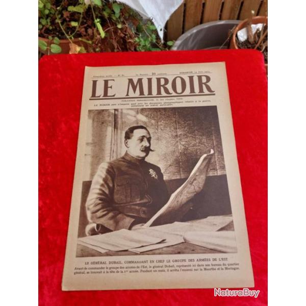 Journal le MIROIR num�ro 81 WW1. Militaria