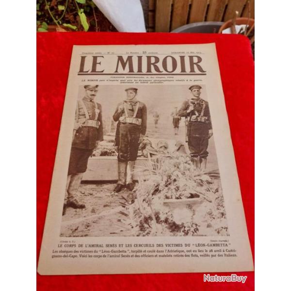 Journal le MIROIR num�ro 77 WW1. Militaria.