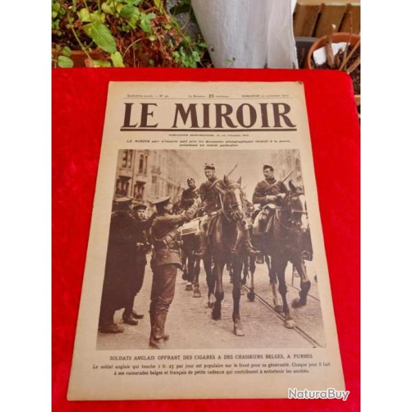 Journal le MIROIR num�ro 52 WW1. Militaria.