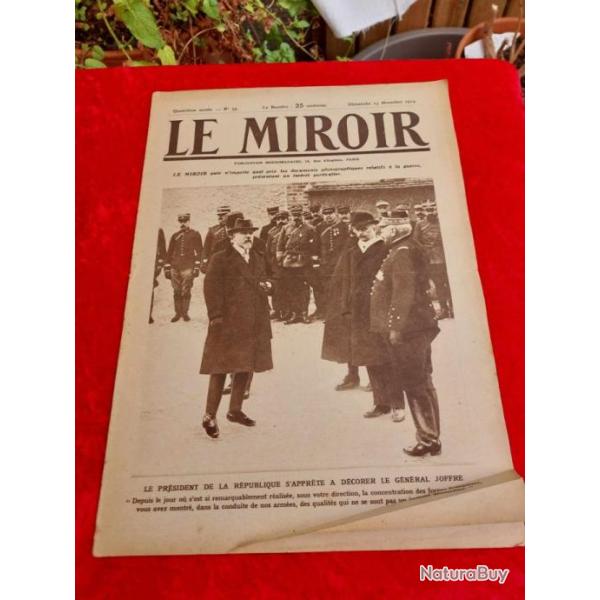 Journal le MIROIR num�ro 55 WW1. Militaria.