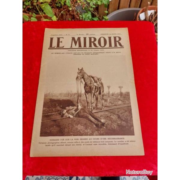 Journal le MIROIR num�ro 61 WW1. Militaria.