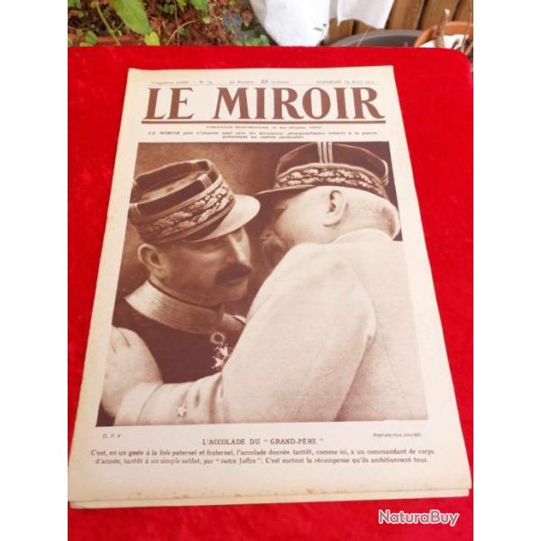 Journal le MIROIR num�ro 74 WW1. Militaria.