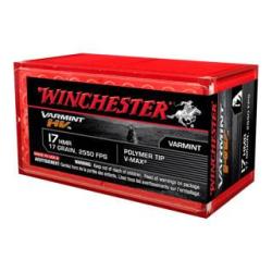 MUNITION WINCHESTER 17HMR VARMINT HV
