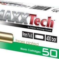 MAXXTECH 9MM A BLANC (X50)