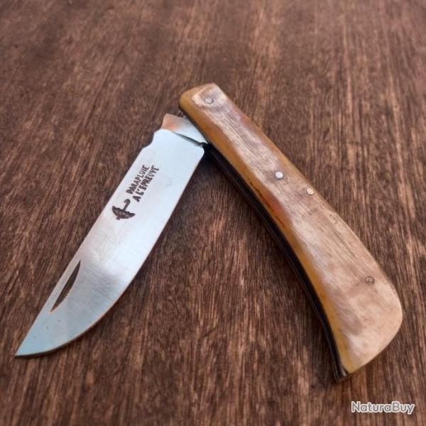 Joli Couteau R�gional LE MINEUR PARAPLUIE � L �PREUVE Manche en Corne