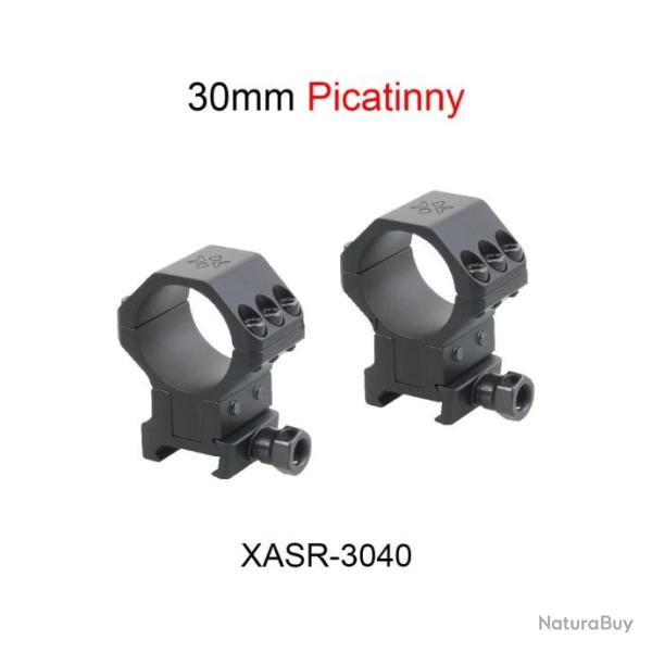 Collier de montage pour lunette X-ACCU - diamtre 30mm picatinny - XASR-3040