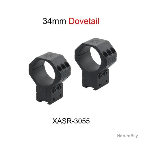 Collier de montage pour lunette X-ACCU - diam�tre 34mm Dovetail - XASR-3055