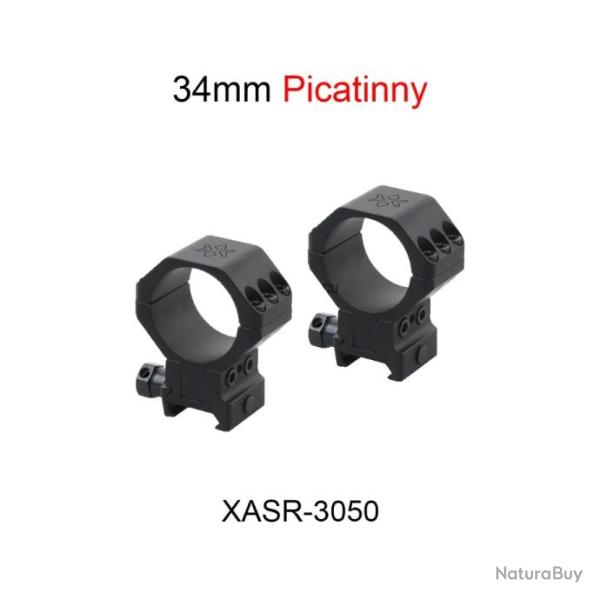 Collier de montage pour lunette X-ACCU - diam�tre 34mm Picatinny - XASR-3050