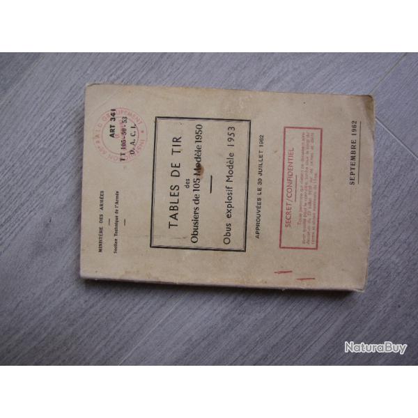Manuel d'instruction TABLE de tir obusier 105 mod 1950