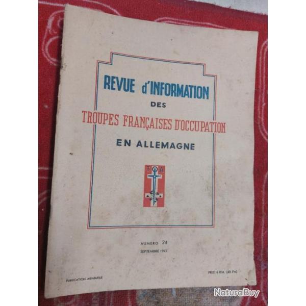 Lot de revues d'information des troupes fran�aises d'occupation en Allemagne