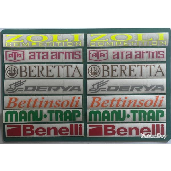 Stickers autocollant pour Canons crosse, malettes, toutes marques dispo !!! Coloris au choix