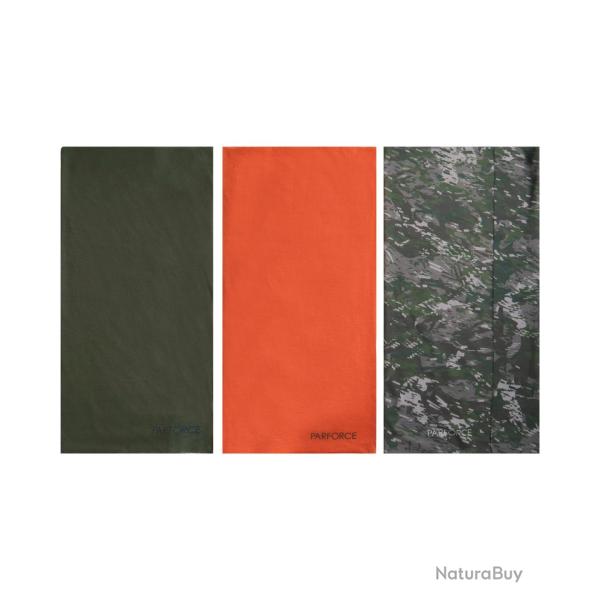 Pack de 3 �charpes tour de cou (Couleur: Vert/Orange/Camo)