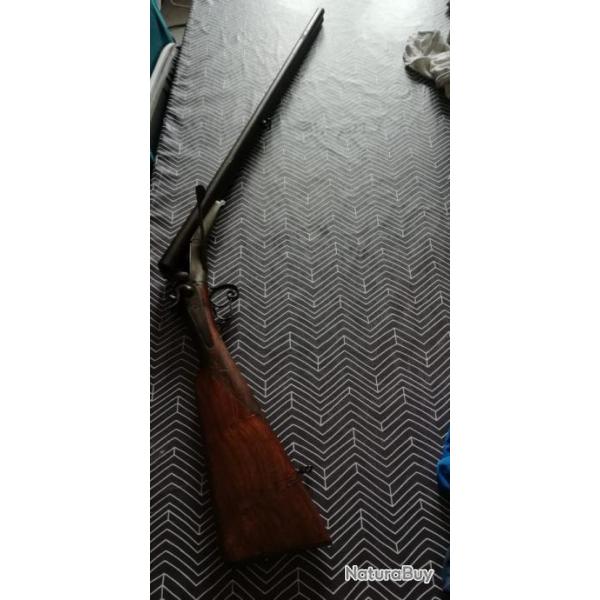 Fusil coach gun 16/65 � chiens ext�rieur St �tienne