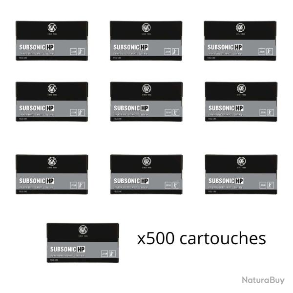 Munitions RWS cal.22lr field line subsonic hp 40gr 2.6g par 500