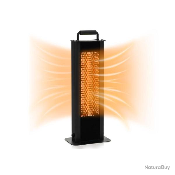 Chauffage �lectrique � infrarouge 1200 watts portable avec double face radiateur �tanche en alumini