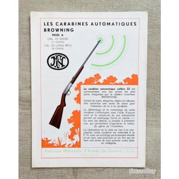 Notice Carabine BROWNING SMOKELESS mod�le A Occasion