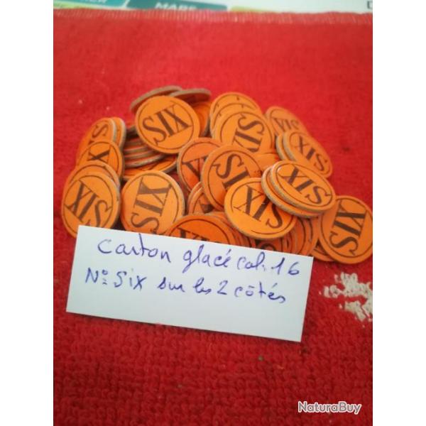 Cartons glac�s N� Six pour calibre 16