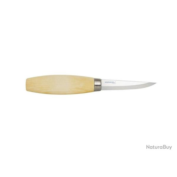 BEL1315 COUTEAU � SCUKPTER MORAKNIV 106 LAME CARBONE MANCHE BOULEAU + ETUI RIGIDE NOIR NEUF